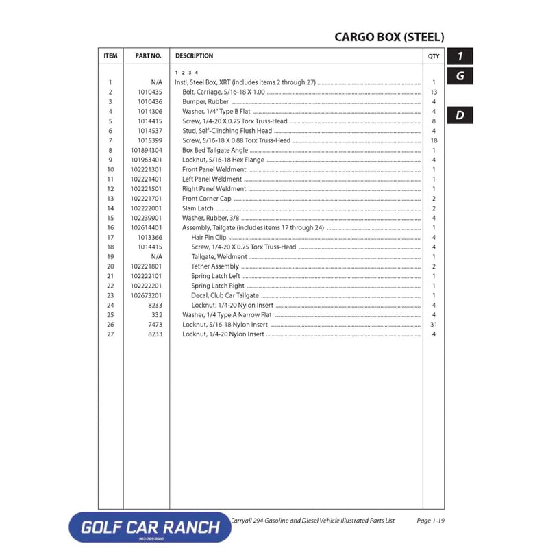 102673201 DECAL CCI TAILGATE -SILVER CLUB CAR REPAIR PART