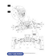 BUSHING A-ARM FRONT 103148501 CLUB CAR CA/XRT REPAIR PART