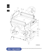 ASM TAILGATE CLUB CAR SKU: 102614401 CLUB CAR CA/XRT REPAIR PART