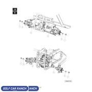 HALFSHAFT FRONT XRT950 AUTO SKU: 103831901 CLUB CAR CA/XRT REPAIR PART
