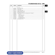 GASKET CYLINDER HEAD SKU: 102654101 - CLUB CAR CA/XRT REPAIR PART