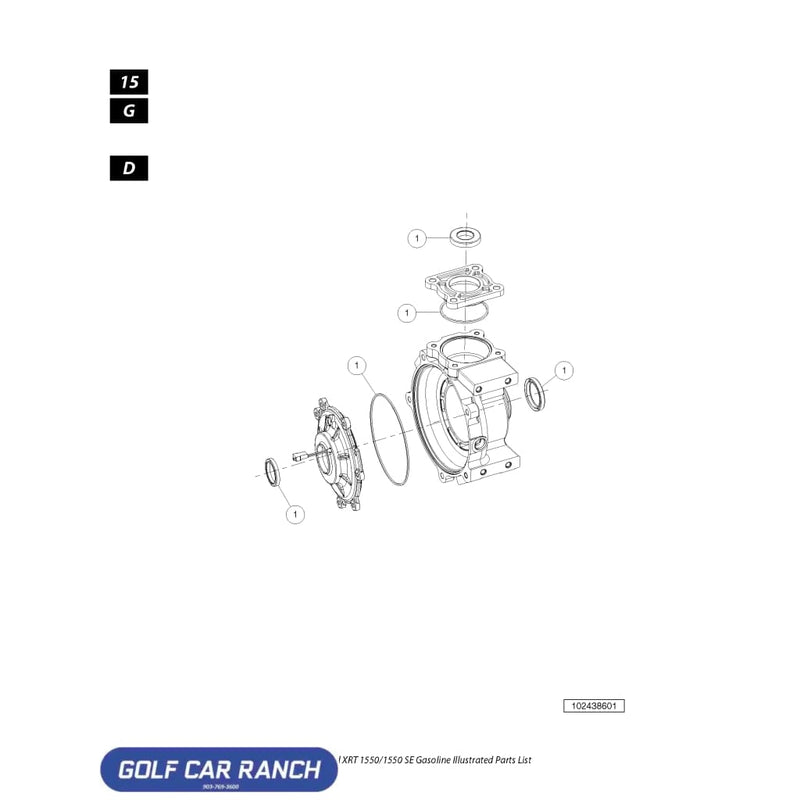 KIT MINOR REPAIR CLUB CAR - 102438601 - CLUB CAR CA/XRT REPAIR PART