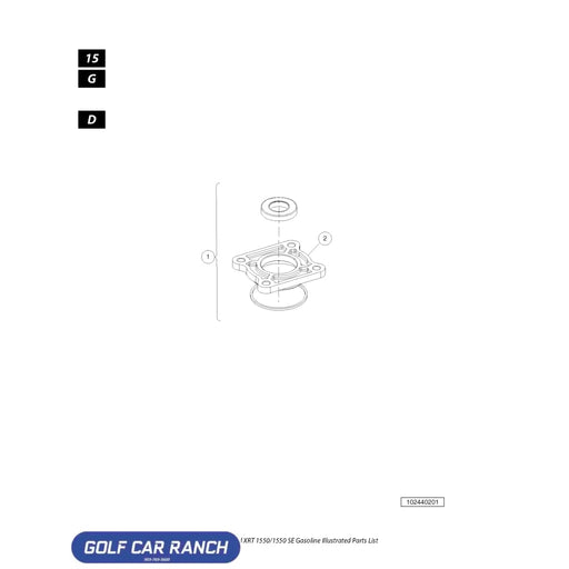 KIT ASSY INPUT COVER PLATE SKU: 102440201 - CLUB CAR CA/XRT REPAIR PART