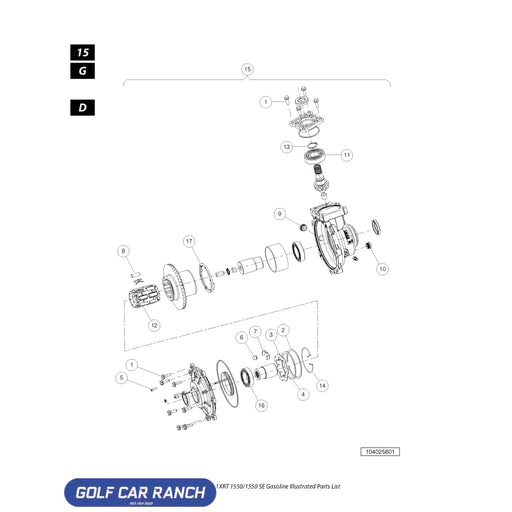BEARING DGBR 6306-C3 SKU: 102440501 - CLUB CAR CA/XRT REPAIR PART