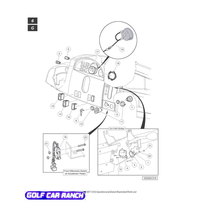 INTERRUPTEUR DE LIMITE DE VOITURE DE CLUB 1014808 