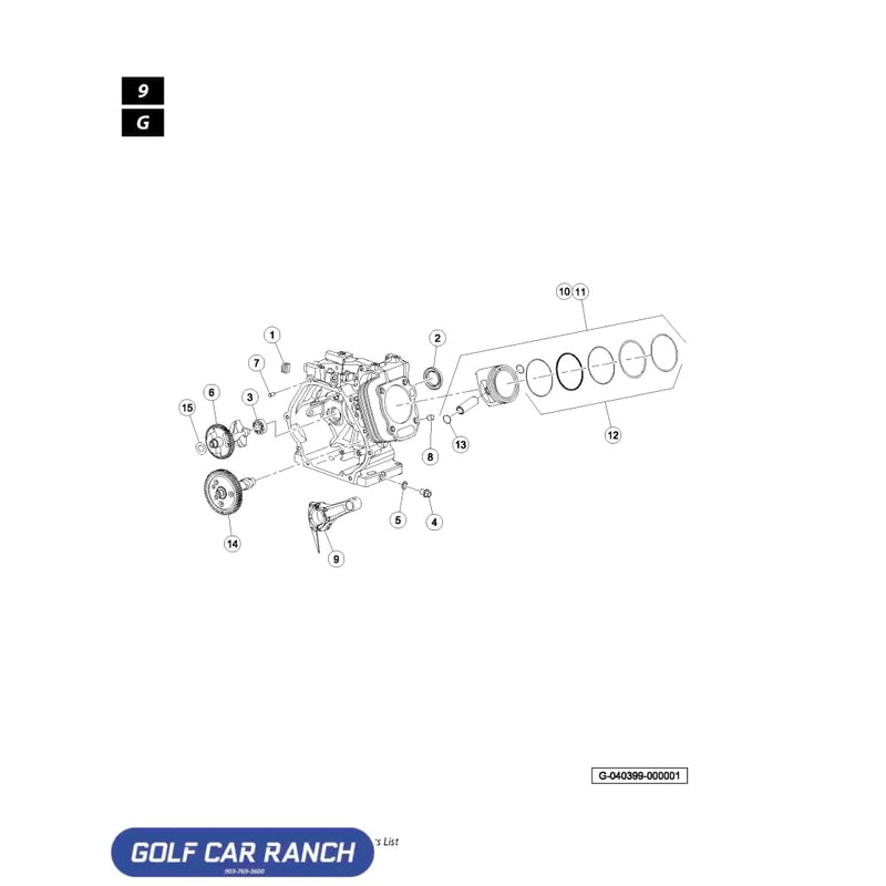 SEAL CRANKCASE KOHLER SKU: 47629680001 - CLUB CAR REPAIR PART