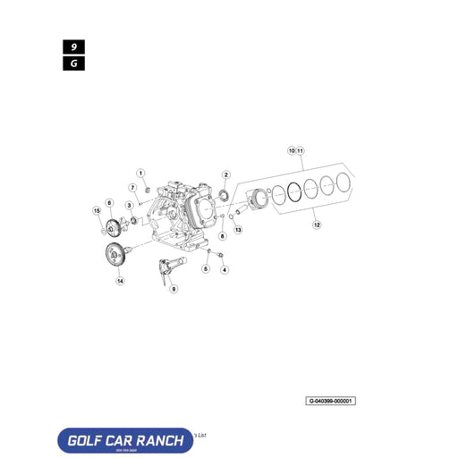 SEAL CRANKCASE KOHLER SKU: 47629680001 - CLUB CAR REPAIR PART