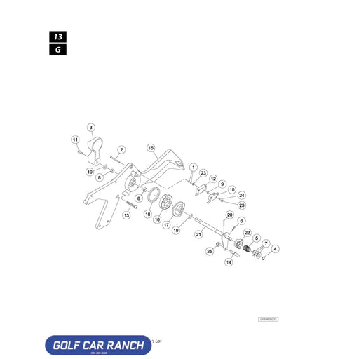 HOUSING GAS FNR BODY SHIFT SKU: 105037501 - CLUB CAR REPAIR PART