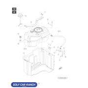 GROMMET FUEL TANK VENT - 47611877001 CLUB CAR REPAIR PART