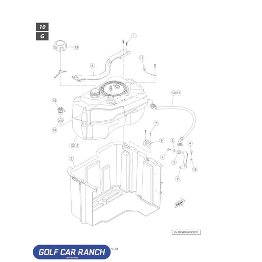 GROMMET FUEL TANK VENT - 47611877001 CLUB CAR REPAIR PART