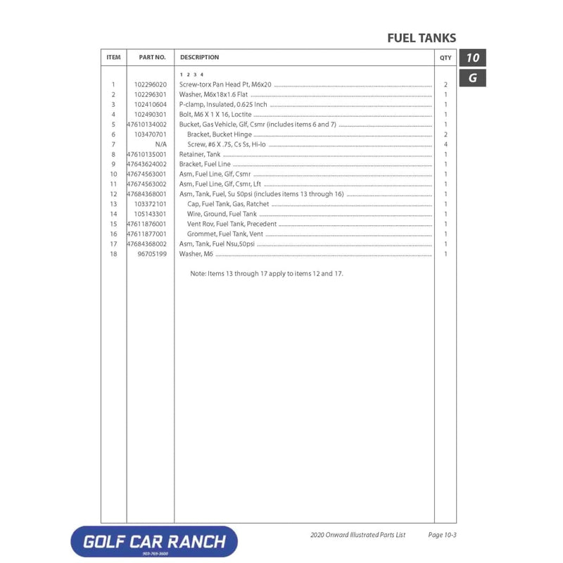 GROMMET FUEL TANK VENT - 47611877001 CLUB CAR REPAIR PART