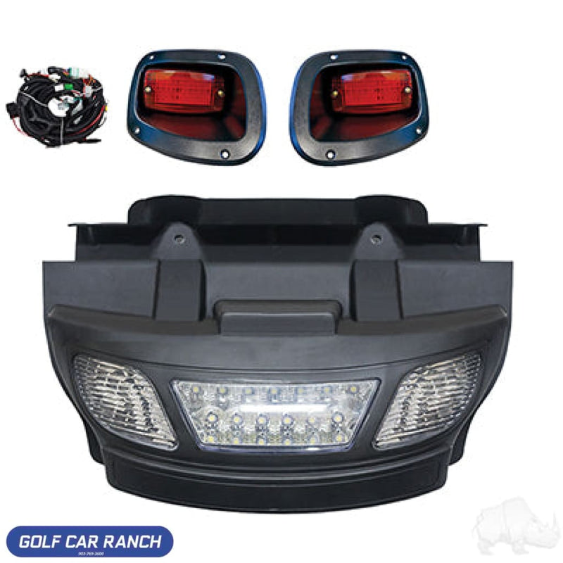 LGT-312L Light Bar Bumper Kit Complete LED E-Z-Go TXT 14+ Light Kit