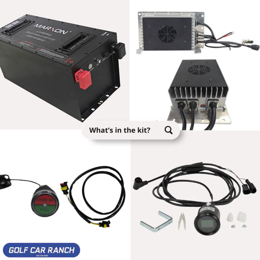 LITH-301 Marxon 51.2V 105AH Lithium LiFePo4 Battery Kit for Electric Golf Carts LITHIUM BATTERY