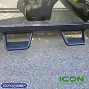Heavy Duty Steel Sidestep Nerf Bars for ICON Golf Cart Years 2022-2025 SKU: NB-703-IC - AFM ACCESSORY