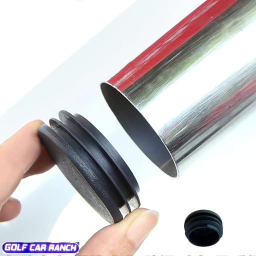 Round Tubing Plug Cap 1-1/2 Inch Tubing End Cap Plastic Plugs Chair Glide Insert Finishing Plug Black