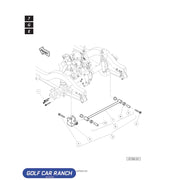 ASM PANHARD/FRAME RAIL BKT SKU: 47577865001 CLUB CAR REPAIR PART