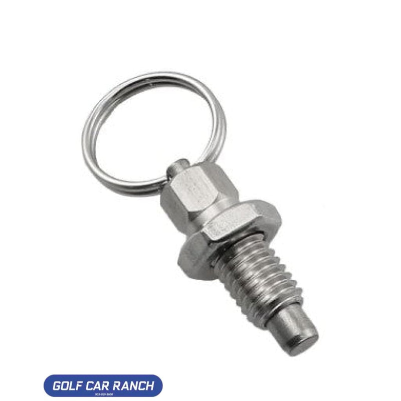 Spring Plunger with Pull Ring - 3/8’’ - 16 Thread Size. 0.44’’ Thread Length