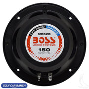 RAD-004 Speakers SET OF 2 BOSS 5.25’’ Round Marine 2-Way 150W electronic