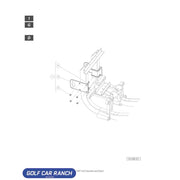 Technical diagram of a mechanical component on a white background