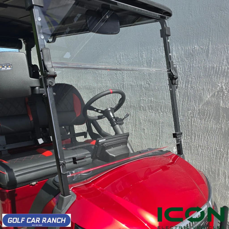 2-Piece Folding Windshield for ICON i20X i40X and i60LX Golf Carts - AFM ACCESSORY