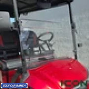 2-Piece Folding Windshield for ICON i20X i40X and i60LX Golf Carts - AFM ACCESSORY