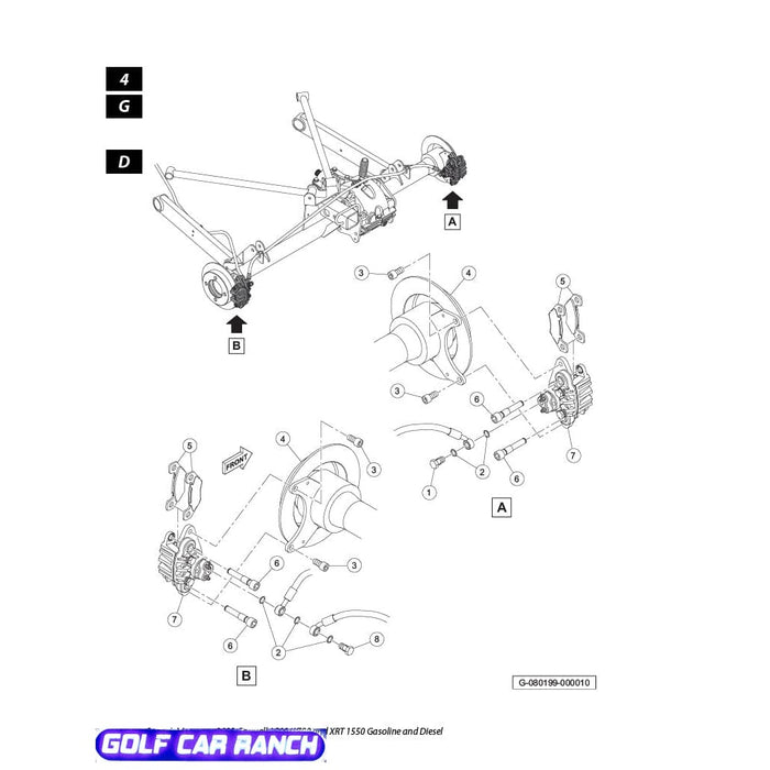 103418801, PIN, SLIDE, CALIPER, 7/16 CLUB CAR