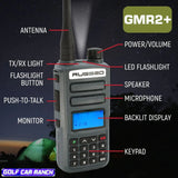 2 PACK - Rugged GMR2 PLUS GMRS and FRS Two Way Handheld Radios - Grey