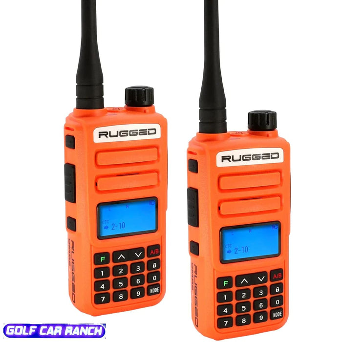 PACK de 2-radios portatives bidirectionnelles GMR2 PLUS GMRS et FRS robustes-gris