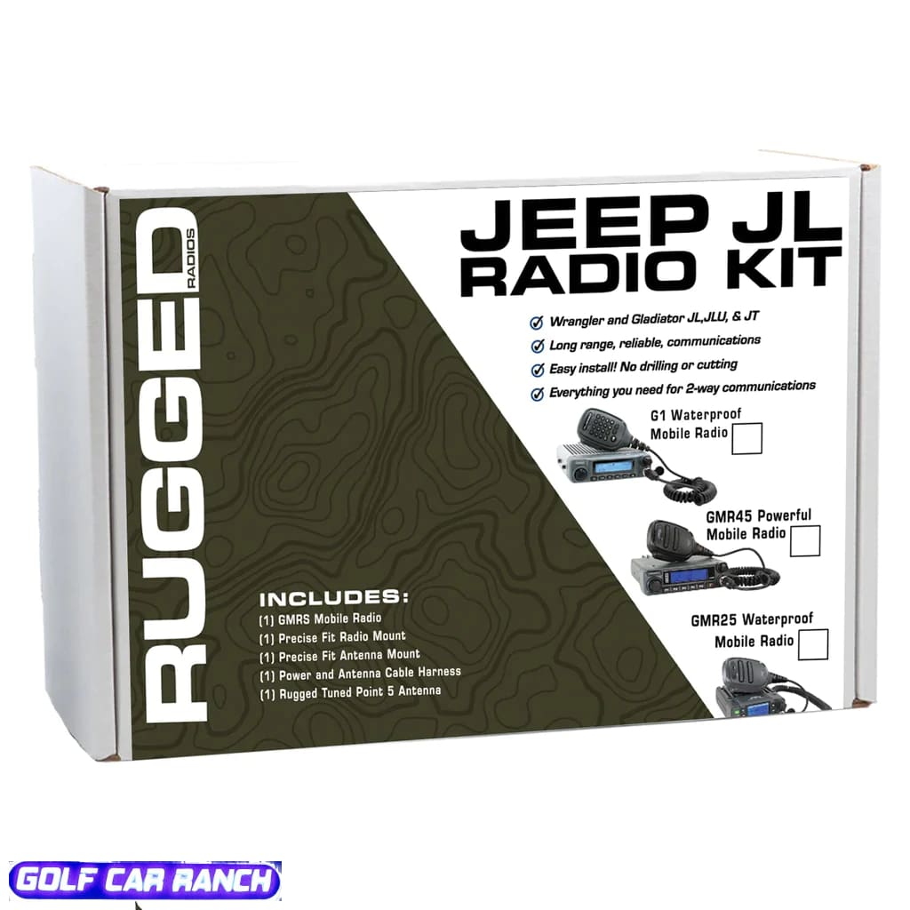 TwoWay GMRS Mobile Radio Kit,Jeep Wrangler JL, JLU, and Gladiator JT