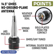 Two-Way GMRS Mobile Radio Kit,Jeep Wrangler JL JLU and Gladiator JT 2-WAY RADIO