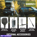 PACK de 2-radios portatives bidirectionnelles GMR2 PLUS GMRS et FRS robustes-gris