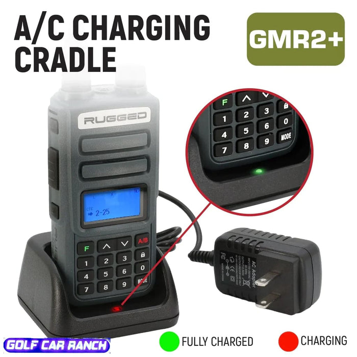 GMR2 PLUS GMRS portable et robuste avec antenne longue portée GRATUITE