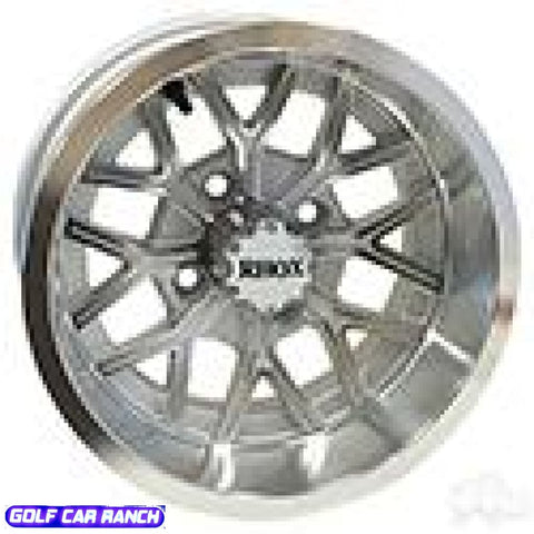 Rhox Machined Silver 12X6 Et-10 Custom Wheels