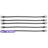 Cable Set Club Car 36V & 48V For Batteries 4 Gauge Battery Cable Set. Includes (Five) 14 Cables. For