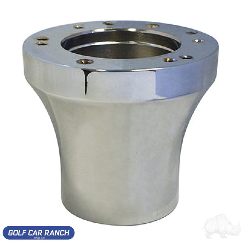 STEERING WHEEL ADAPTER - RHOX CLUB CAR Onward Precedent Tempo / CHROME AFM ACCESSORY