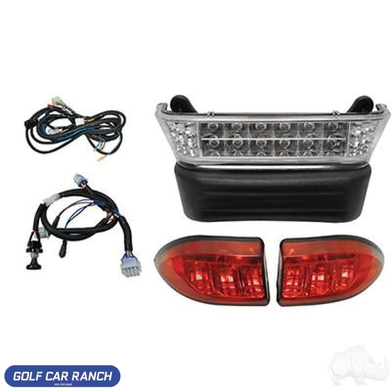 Light Kits Club Car Precedent 08.5+ W/ 12V Batteries. Basic Led Light Bar Kit - Includes Wiring