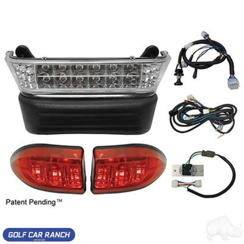 Light Kits Club Car Precedent 08.5+ W/ 8V Batteries. Basic Led Light Bar Kit - Includes Wiring