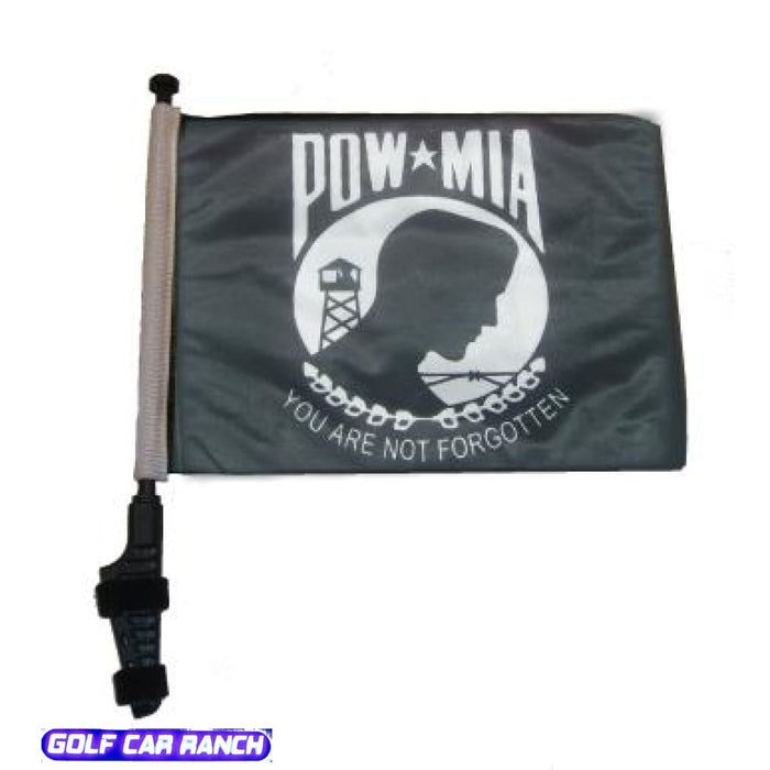 Pow * Mia Golf Cart Flag