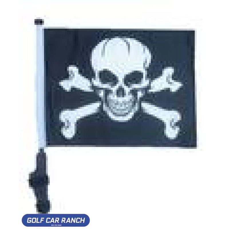 Jolly Roger Pirate Golf Cart Flag