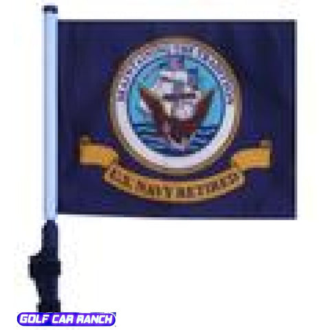 Navy Retired Golf Cart Flag