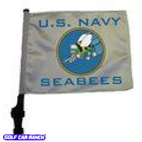 Us Navy Seabees Golf Cart Flag
