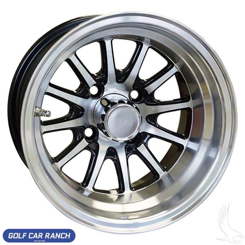 Wheel 14 Phoenix Machined Spoke Custom Wheels With Multiple Color Options Black