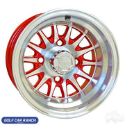 Wheel 10 Phoenix Machined Spoke Custom Wheels With Multiple Color Options W/ Red