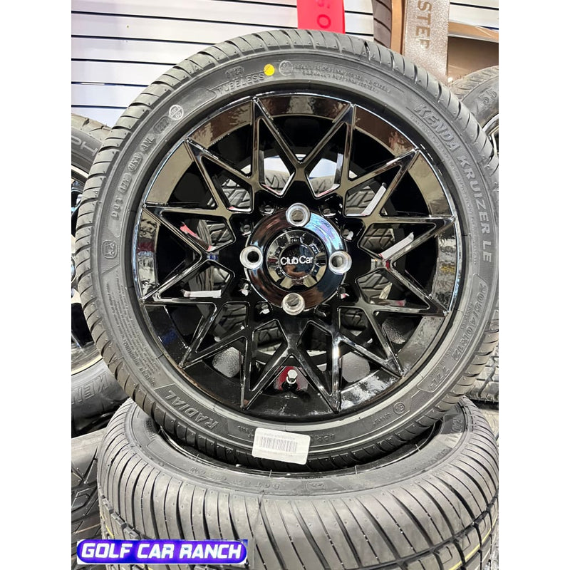 CLUB CAR ATHENA ENSEMBLE PNEU/ROUE RADIAL AVEC CEINTURE EN ACIER 12"