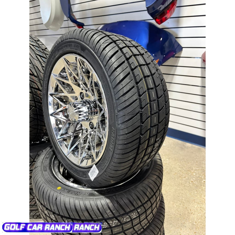 CLUB CAR ATHENA ENSEMBLE PNEU/ROUE RADIAL AVEC CEINTURE EN ACIER 12"