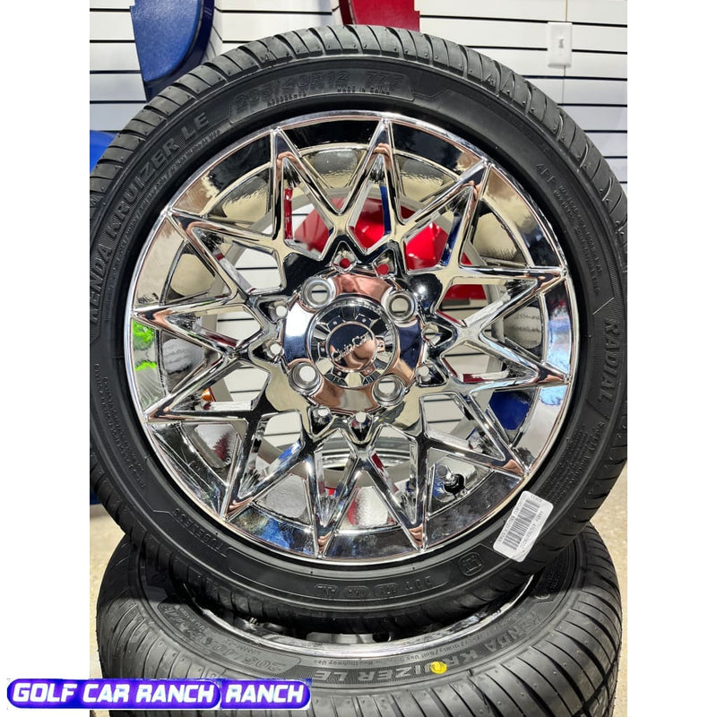 CLUB CAR ATHENA ENSEMBLE PNEU/ROUE RADIAL AVEC CEINTURE EN ACIER 12"