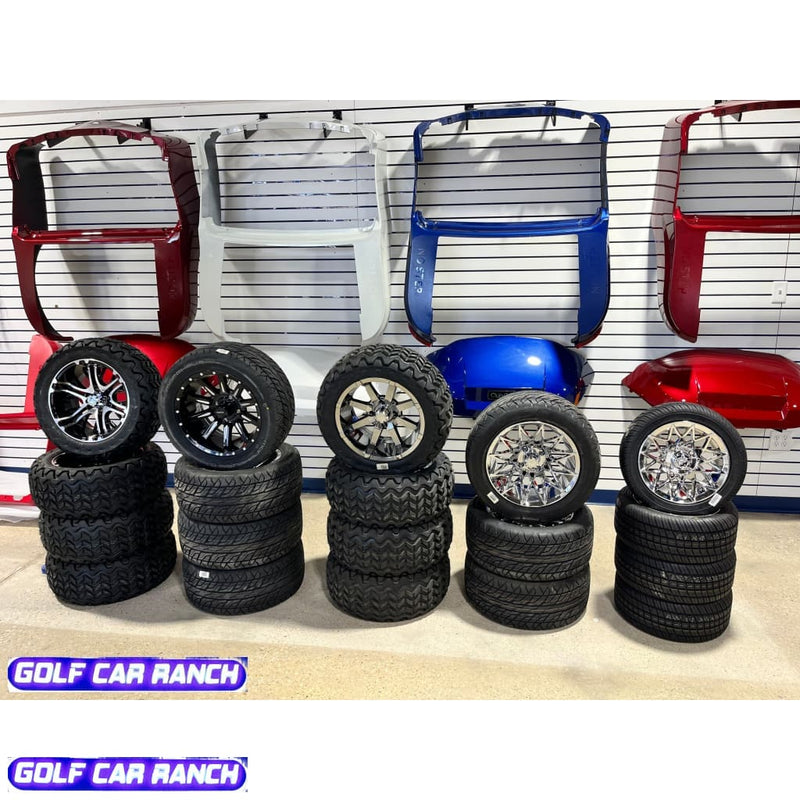 CLUB CAR ATHENA ENSEMBLE PNEU/ROUE RADIAL AVEC CEINTURE EN ACIER 12"