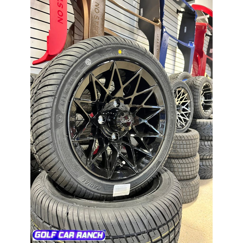 CLUB CAR ATHENA ENSEMBLE PNEU/ROUE RADIAL AVEC CEINTURE EN ACIER 12"